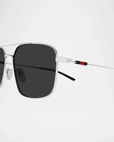 Gucci Men's GG2096SA-001 Metal Rectangle Sunglasses | Thumbnail 3 Gucci Men's GG2096SA-001 Metal Rectangle Sunglasses | Thumbnail 3