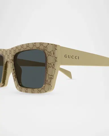 Gucci Men's GG2020S-004 Logo Acetate Rectangle Sunglasses | Thumbnail 3 Gucci Men's GG2020S-004 Logo Acetate Rectangle Sunglasses | Thumbnail 3
