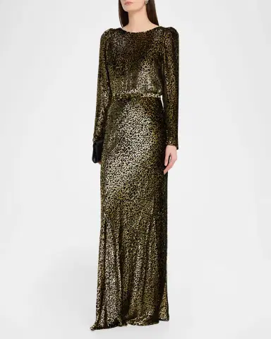Libertine Vreeland Belted Leopard Gown | Thumbnail 2 Libertine Vreeland Belted Leopard Gown | Thumbnail 2