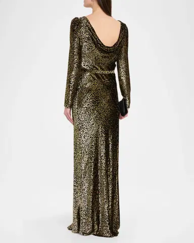 Libertine Vreeland Belted Leopard Gown | Thumbnail 3 Libertine Vreeland Belted Leopard Gown | Thumbnail 3