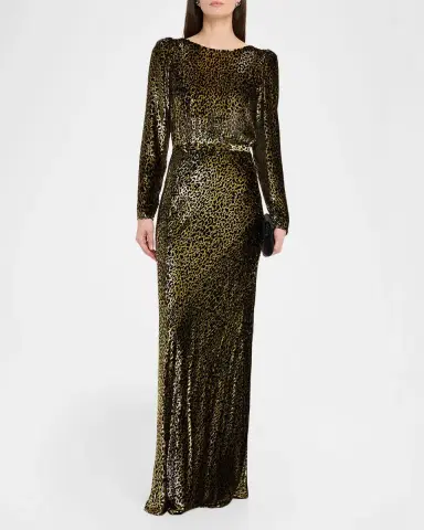 Libertine Vreeland Belted Leopard Gown | Thumbnail 4 Libertine Vreeland Belted Leopard Gown | Thumbnail 4