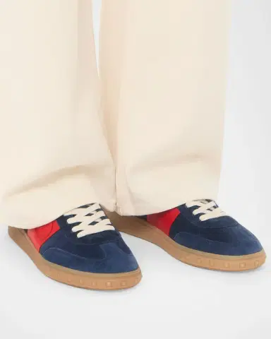Valentino Garavani Men's Upvillage Leather Low-Top Sneakers | Thumbnail 2 Valentino Garavani Men's Upvillage Leather Low-Top Sneakers | Thumbnail 2