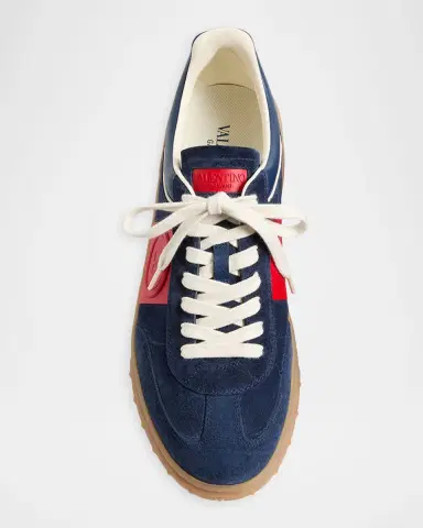 Valentino Garavani Men's Upvillage Leather Low-Top Sneakers | Thumbnail 6 Valentino Garavani Men's Upvillage Leather Low-Top Sneakers | Thumbnail 6