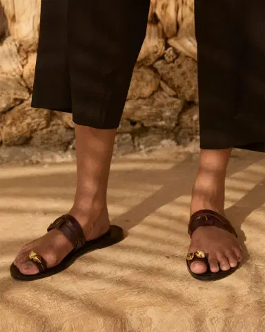 AMANU The Lagos Leather Toe-Ring Sandals | Thumbnail 4 AMANU The Lagos Leather Toe-Ring Sandals | Thumbnail 4