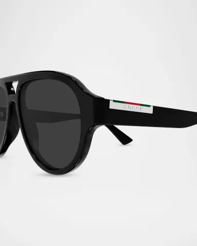 Gucci Men's GG2088S-001 Acetate Aviator Sunglasses | Thumbnail 3 Gucci Men's GG2088S-001 Acetate Aviator Sunglasses | Thumbnail 3