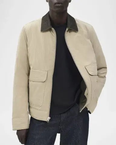 Rag & Bone Men 's Derrick Corduroy Collar Down-Filled Jacket | Thumbnail 4 Rag & Bone Men 's Derrick Corduroy Collar Down-Filled Jacket | Thumbnail 4