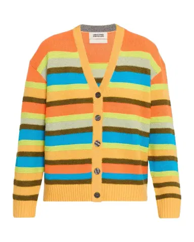 CHRISTOPHER JOHN ROGERS Multi-Stitch Relaxed Striped Cardigan | Thumbnail 1 CHRISTOPHER JOHN ROGERS Multi-Stitch Relaxed Striped Cardigan | Thumbnail 1