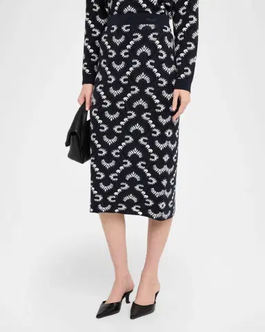 Weekend Max Mara Jacquard Knit Midi Pencil Skirt | Thumbnail 3 Weekend Max Mara Jacquard Knit Midi Pencil Skirt | Thumbnail 3