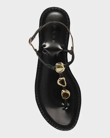 AMANU The Nairobi Leather T-Strap Sandals | Thumbnail 4 AMANU The Nairobi Leather T-Strap Sandals | Thumbnail 4
