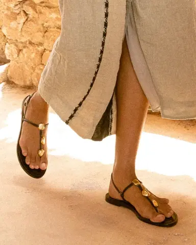 AMANU The Nairobi Leather T-Strap Sandals | Thumbnail 5 AMANU The Nairobi Leather T-Strap Sandals | Thumbnail 5