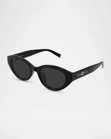 Gucci 52mm Acetate Oval Sunglasses | Thumbnail 2 Gucci 52mm Acetate Oval Sunglasses | Thumbnail 2