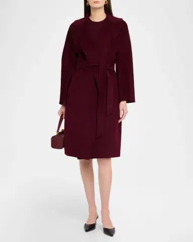 Weekend Max Mara Wrap-Front Virgin Wool Coat | Thumbnail 4 Weekend Max Mara Wrap-Front Virgin Wool Coat | Thumbnail 4