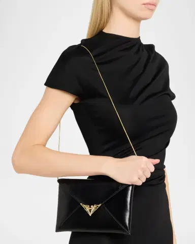 ALEXIS BITTAR Envelope Leather Clutch Bag | Thumbnail 2 ALEXIS BITTAR Envelope Leather Clutch Bag | Thumbnail 2