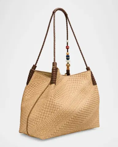 Etro Large Libra Raffia Shopping Tote Bag | Thumbnail 3 Etro Large Libra Raffia Shopping Tote Bag | Thumbnail 3