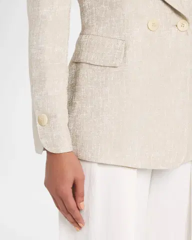 Emporio Armani Icon Double-Breasted Armure Jacquard Jacket | Thumbnail 5 Emporio Armani Icon Double-Breasted Armure Jacquard Jacket | Thumbnail 5