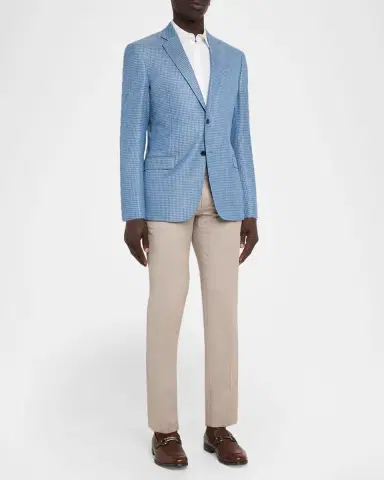 Emporio Armani Men's Micro-Check Bamboo Viscose G Line Sport Coat | Thumbnail 2 Emporio Armani Men's Micro-Check Bamboo Viscose G Line Sport Coat | Thumbnail 2