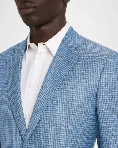 Emporio Armani Men's Micro-Check Bamboo Viscose G Line Sport Coat | Thumbnail 5 Emporio Armani Men's Micro-Check Bamboo Viscose G Line Sport Coat | Thumbnail 5