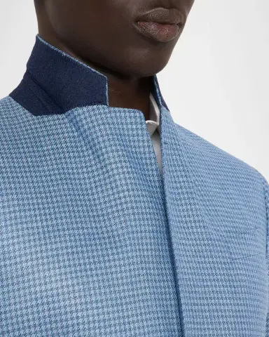 Emporio Armani Men's Micro-Check Bamboo Viscose G Line Sport Coat | Thumbnail 7 Emporio Armani Men's Micro-Check Bamboo Viscose G Line Sport Coat | Thumbnail 7