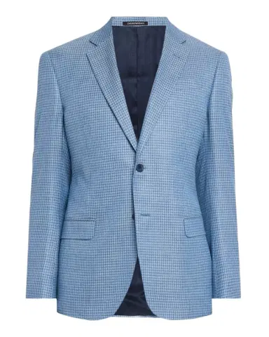 Emporio Armani Men's Micro-Check Bamboo Viscose G Line Sport Coat | Thumbnail 1 Emporio Armani Men's Micro-Check Bamboo Viscose G Line Sport Coat | Thumbnail 1