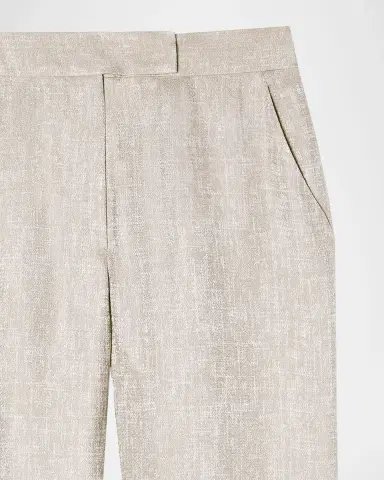 Emporio Armani Straight-Leg Shimmer Viscose Pants | Thumbnail 5 Emporio Armani Straight-Leg Shimmer Viscose Pants | Thumbnail 5