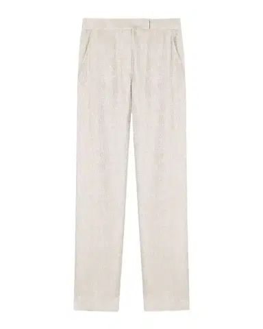 Emporio Armani Straight-Leg Shimmer Viscose Pants | Thumbnail 1 Emporio Armani Straight-Leg Shimmer Viscose Pants | Thumbnail 1