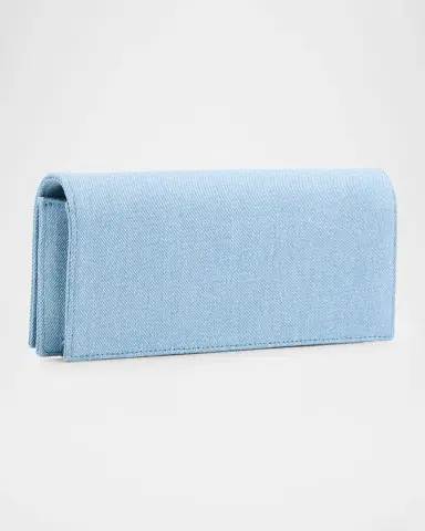 Alexis Bittar Twisted Cotton Chambray Clutch Bag | Thumbnail 3 Alexis Bittar Twisted Cotton Chambray Clutch Bag | Thumbnail 3
