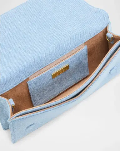 Alexis Bittar Twisted Cotton Chambray Clutch Bag | Thumbnail 4 Alexis Bittar Twisted Cotton Chambray Clutch Bag | Thumbnail 4