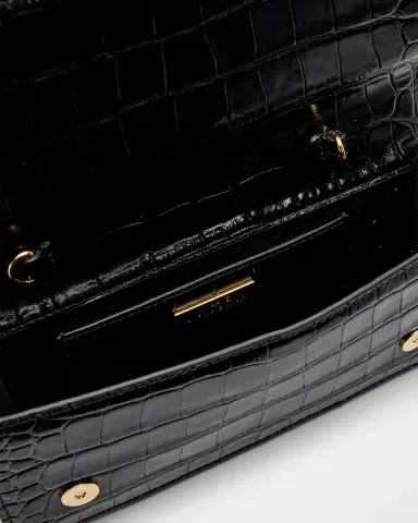ALEXIS BITTAR Lioness Croc-Embossed Top-Handle Bag | Thumbnail 3 ALEXIS BITTAR Lioness Croc-Embossed Top-Handle Bag | Thumbnail 3