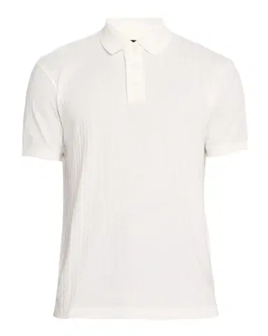 Emporio Armani Men 's Cotton Geometric-Textured Polo Shirt | Thumbnail 1 Emporio Armani Men 's Cotton Geometric-Textured Polo Shirt | Thumbnail 1
