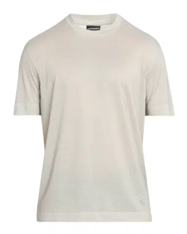 Emporio Armani Men's Lyocell and Cotton Micro-Square Crewneck T-Shirt | Thumbnail 1 Emporio Armani Men's Lyocell and Cotton Micro-Square Crewneck T-Shirt | Thumbnail 1