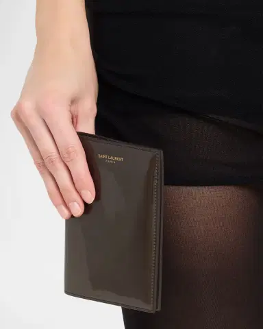 Saint Laurent Patent Leather Passport Holder | Thumbnail 2 Saint Laurent Patent Leather Passport Holder | Thumbnail 2