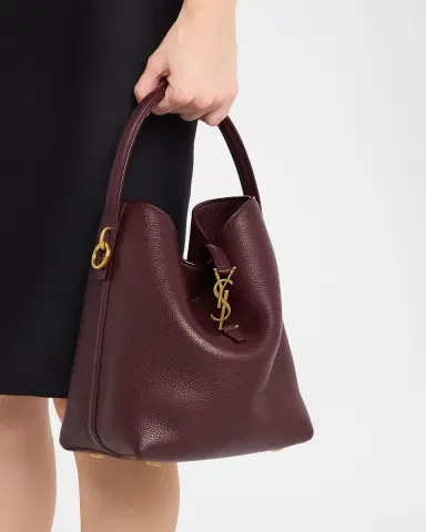 Saint Laurent Le 37 YSL Grained Leather Bucket Bag | Thumbnail 2 Saint Laurent Le 37 YSL Grained Leather Bucket Bag | Thumbnail 2