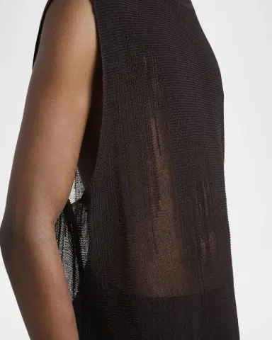 Homme Plissé Issey Miyake Men 's Sheer Knit Vest | Thumbnail 5 Homme Plissé Issey Miyake Men 's Sheer Knit Vest | Thumbnail 5