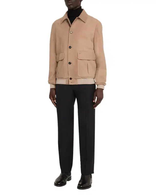 Men 's Suede Button-Front Shirt Jacket Men 's Suede Button-Front Shirt Jacket