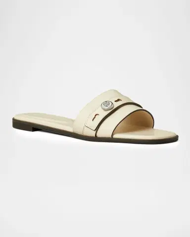 Tory Burch Romy Leather Slide Sandals | Thumbnail 5 Tory Burch Romy Leather Slide Sandals | Thumbnail 5