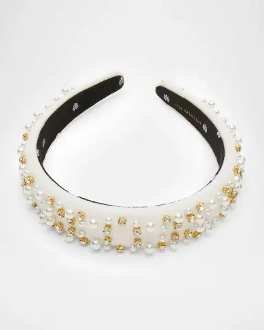 Lele Sadoughi Charlotte Faux Pearl Sprinkle Headband | Thumbnail 2 Lele Sadoughi Charlotte Faux Pearl Sprinkle Headband | Thumbnail 2