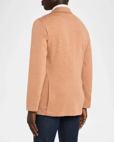 Stefano Ricci Men's Wool Jersey Knit Single-Breasted Blazer | Thumbnail 3 Stefano Ricci Men's Wool Jersey Knit Single-Breasted Blazer | Thumbnail 3