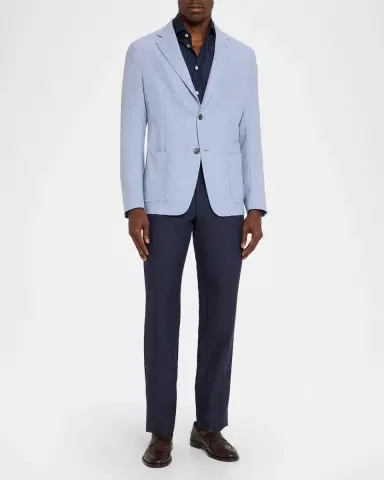 Emporio Armani Men 's Wool Textured Patch Pocket Sport Coat | Thumbnail 2 Emporio Armani Men 's Wool Textured Patch Pocket Sport Coat | Thumbnail 2
