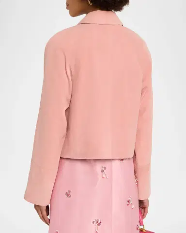 Tanya Taylor Gidget Suede Jacket | Thumbnail 2 Tanya Taylor Gidget Suede Jacket | Thumbnail 2