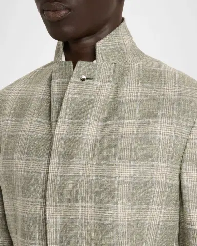 Stefano Ricci Men's Wool, Silk and Cotton Glen Plaid Sport Coat | Thumbnail 6 Stefano Ricci Men's Wool, Silk and Cotton Glen Plaid Sport Coat | Thumbnail 6