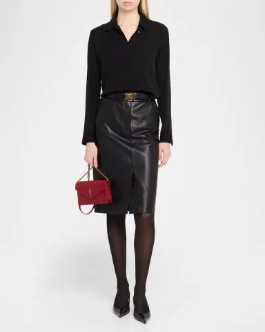 Saint Laurent Cassandre YSL Quilted Leather Crossbody | Thumbnail 5 Saint Laurent Cassandre YSL Quilted Leather Crossbody | Thumbnail 5