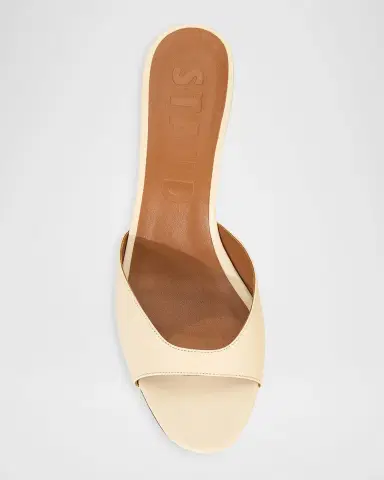 STAUD 60mm Brigitte Leather Kitten-Heel Mules | Thumbnail 3 STAUD 60mm Brigitte Leather Kitten-Heel Mules | Thumbnail 3
