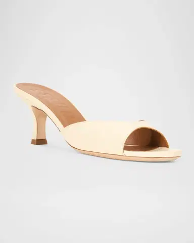 STAUD 60mm Brigitte Leather Kitten-Heel Mules | Thumbnail 4 STAUD 60mm Brigitte Leather Kitten-Heel Mules | Thumbnail 4