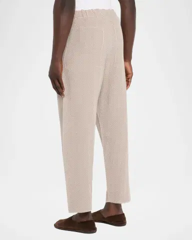 Homme Plissé Issey Miyake Men 's Inlaid Knit Herringbone Straight-Leg Trousers | Thumbnail 3 Homme Plissé Issey Miyake Men 's Inlaid Knit Herringbone Straight-Leg Trousers | Thumbnail 3
