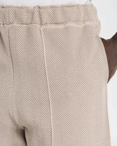 Homme Plissé Issey Miyake Men 's Inlaid Knit Herringbone Straight-Leg Trousers | Thumbnail 5 Homme Plissé Issey Miyake Men 's Inlaid Knit Herringbone Straight-Leg Trousers | Thumbnail 5