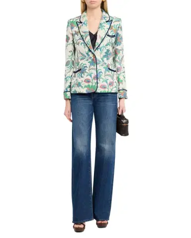 Etro Floral Jacquard Single-Breasted Fitted Jacket | Thumbnail 1 Etro Floral Jacquard Single-Breasted Fitted Jacket | Thumbnail 1