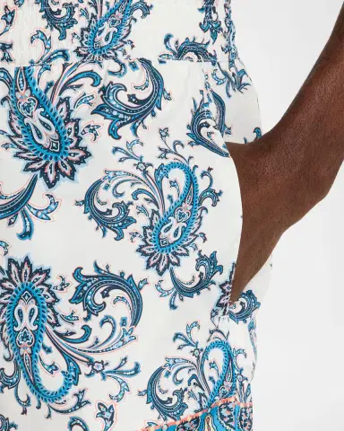 Etro Men's Paisley-Print Roma Swim Shorts | Thumbnail 3 Etro Men's Paisley-Print Roma Swim Shorts | Thumbnail 3