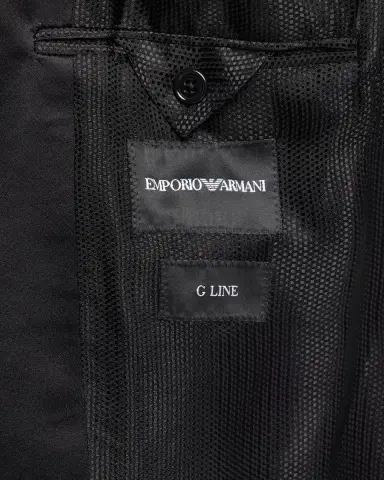 Emporio Armani Men's G Line Jacquard Wool Satin-Trim Two-Piece Suit | Thumbnail 7 Emporio Armani Men's G Line Jacquard Wool Satin-Trim Two-Piece Suit | Thumbnail 7