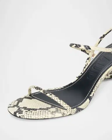 STAUD 65mm Laurel Snake-Embossed Leather Sandals | Thumbnail 4 STAUD 65mm Laurel Snake-Embossed Leather Sandals | Thumbnail 4