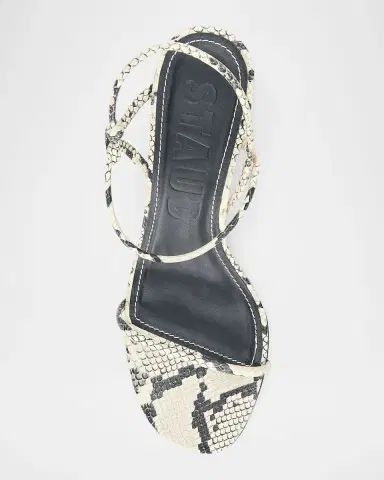 STAUD 65mm Laurel Snake-Embossed Leather Sandals | Thumbnail 5 STAUD 65mm Laurel Snake-Embossed Leather Sandals | Thumbnail 5